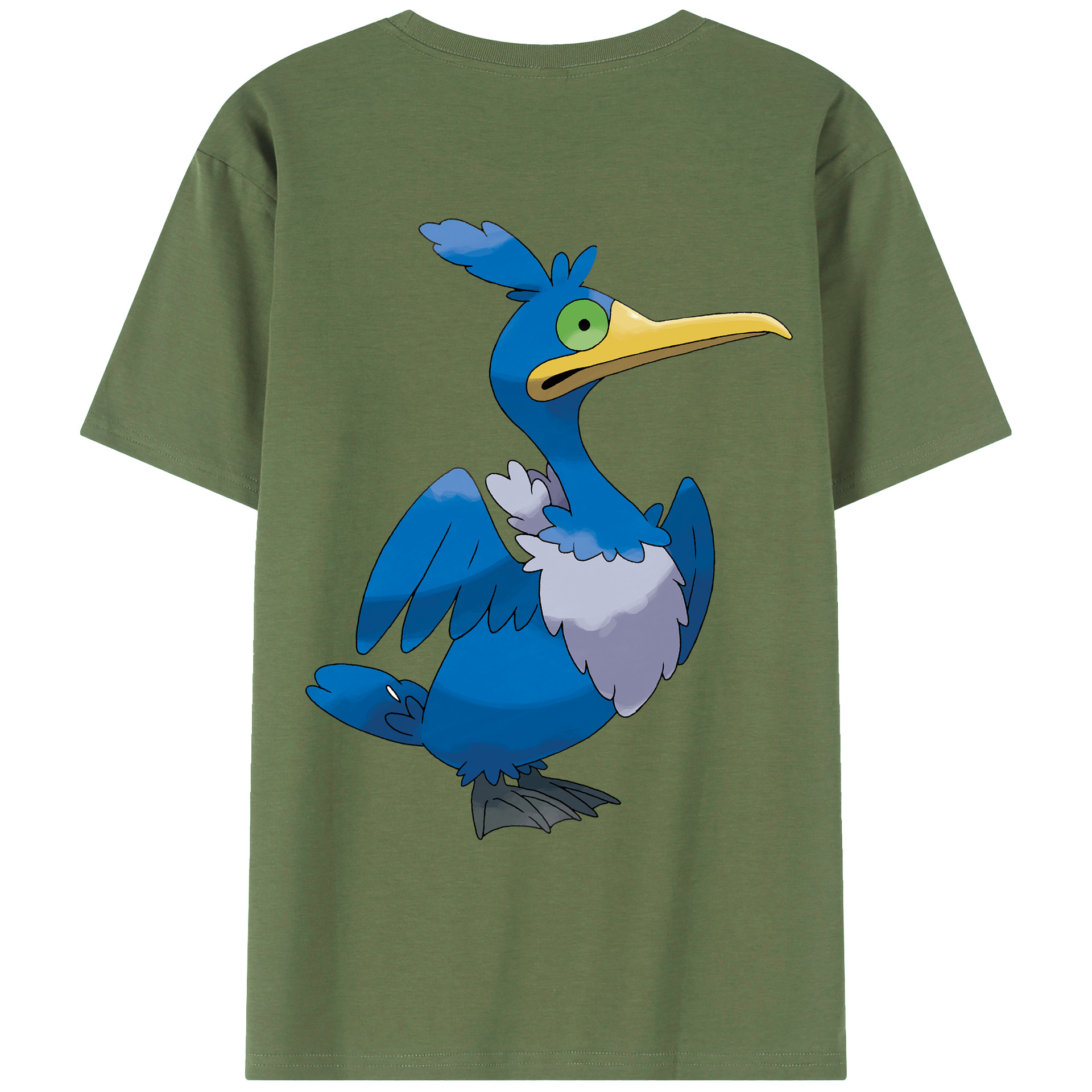 （画像用） ポケットモンスター Pokémon 綿100％ メンズ半袖Tシャツ（バックプリント） 通気性